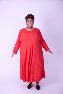 שמלת תכבסי לפעמים - אדום ואפל