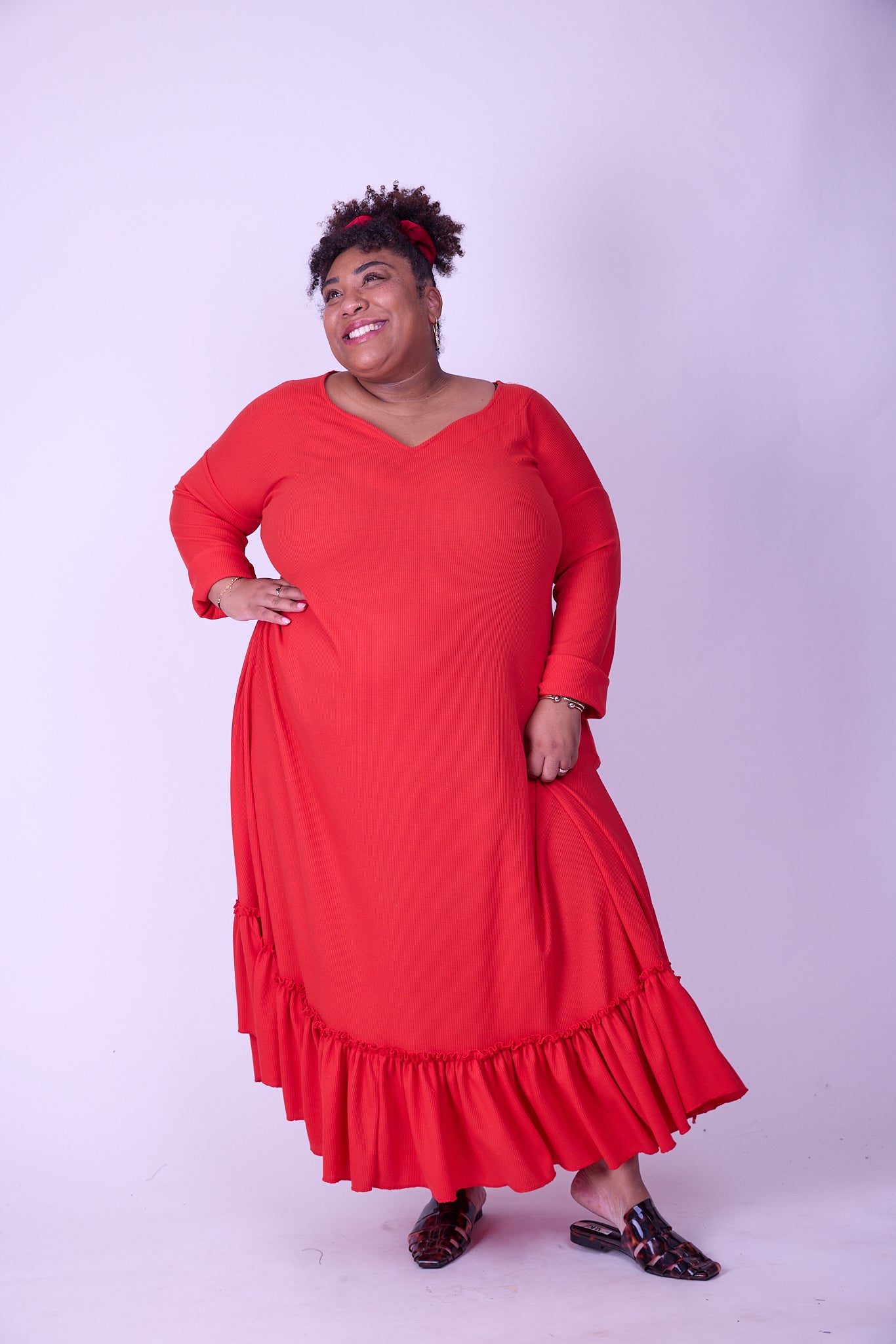 שמלת קוקו ממרוקו - אדום ואפל