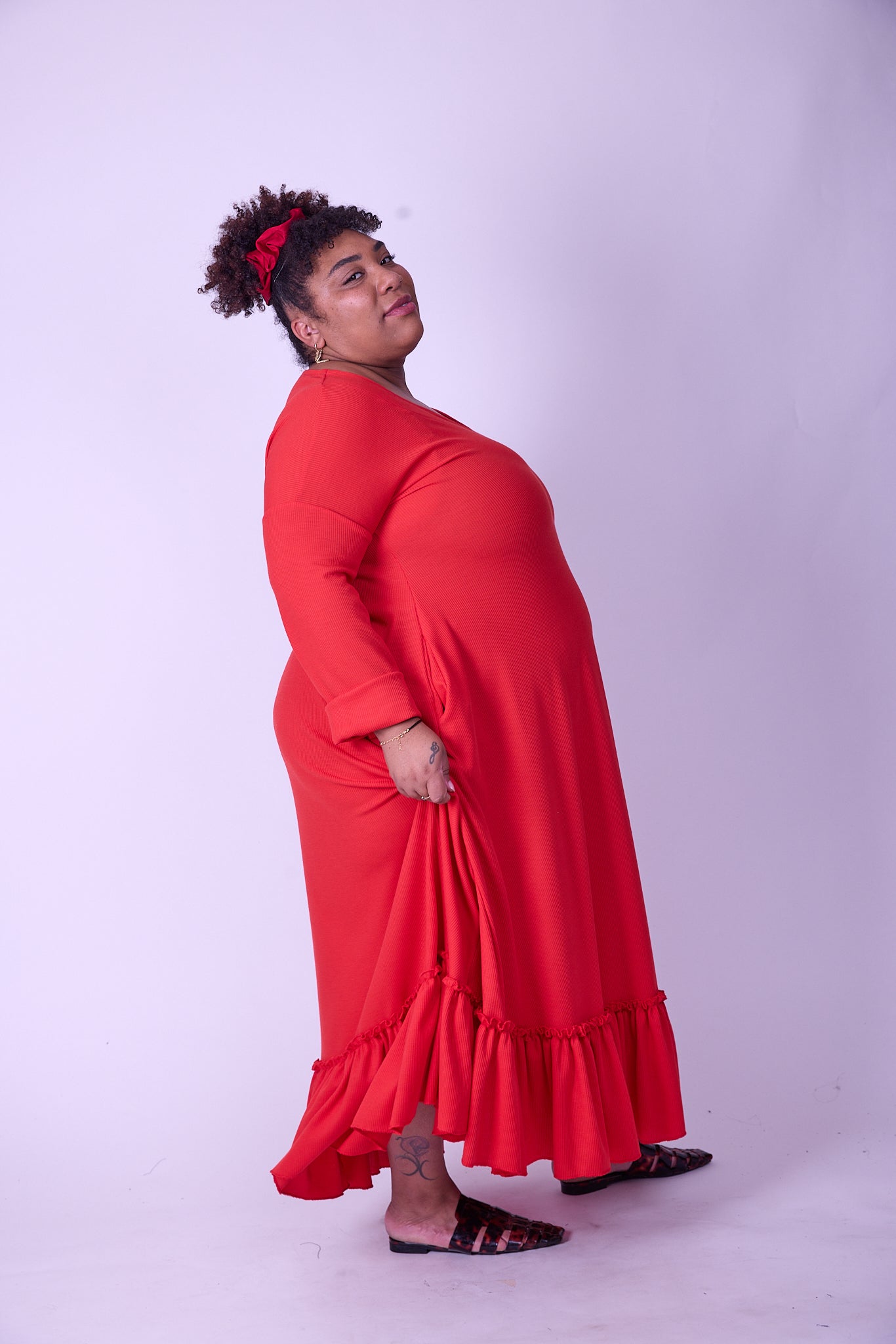 שמלת קוקו ממרוקו - אדום ואפל