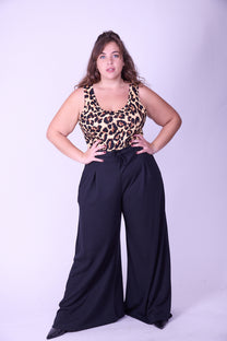 מכנסי מולי - שחור ואפל