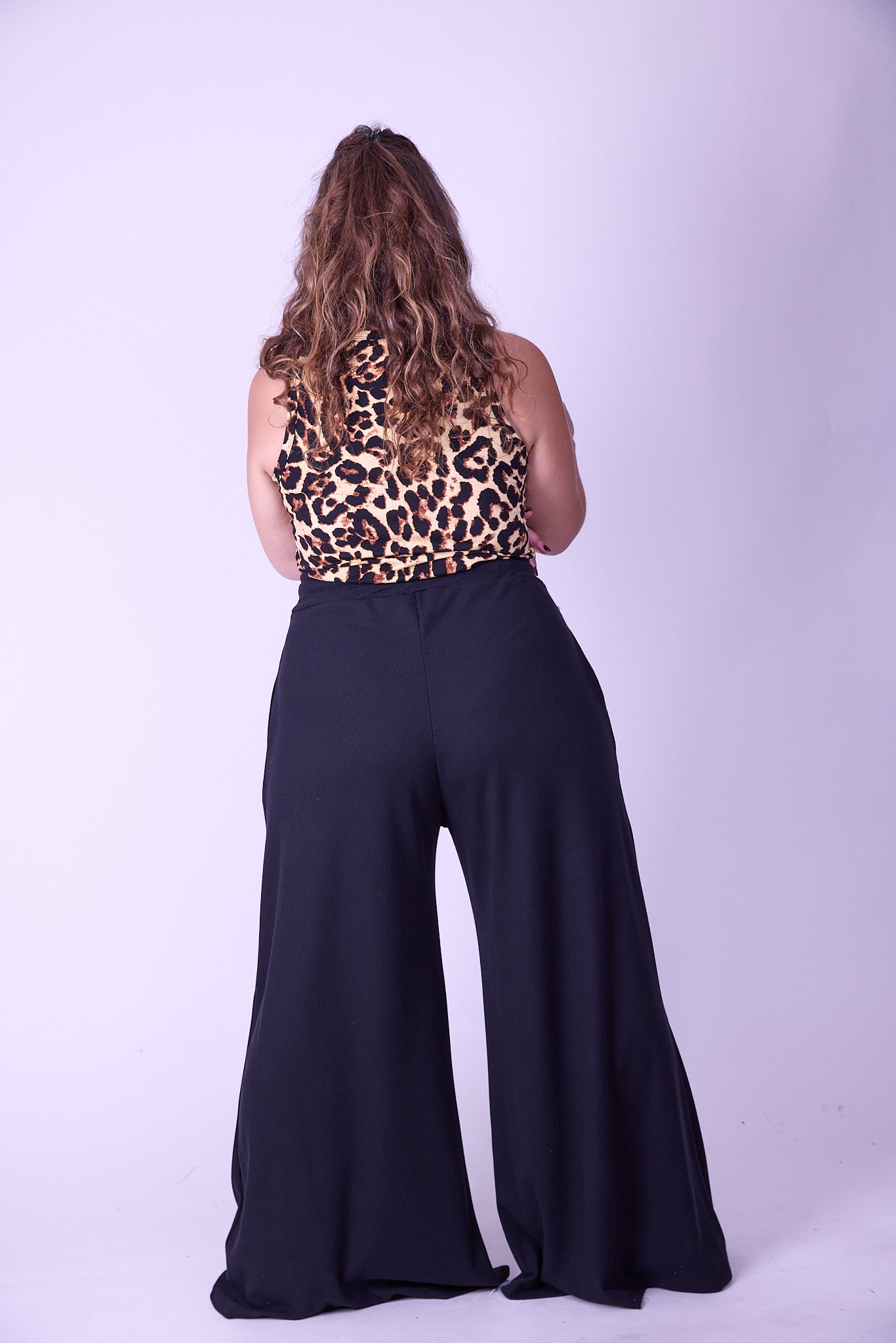 מכנסי מולי - שחור ואפל