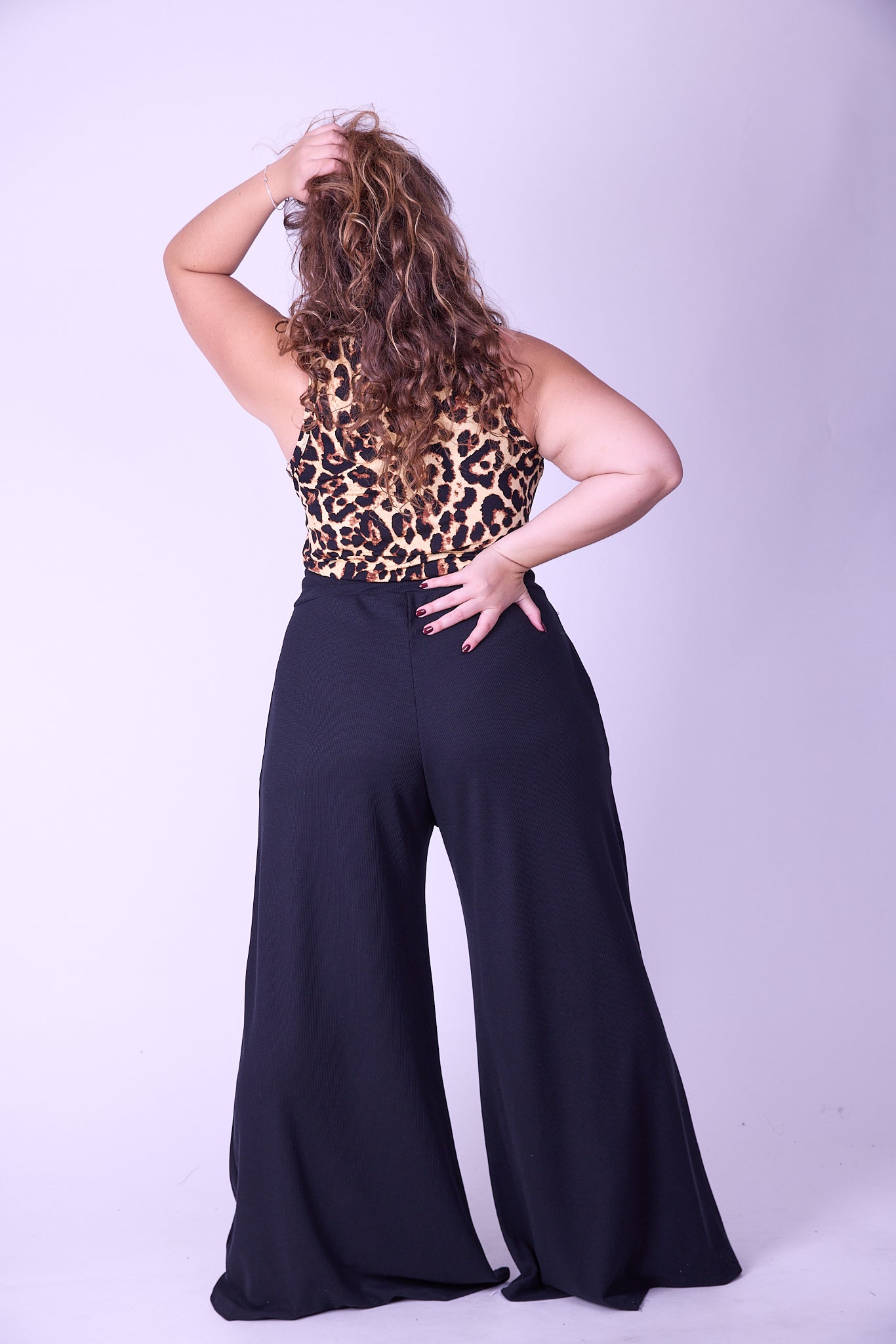 מכנסי מולי - שחור ואפל