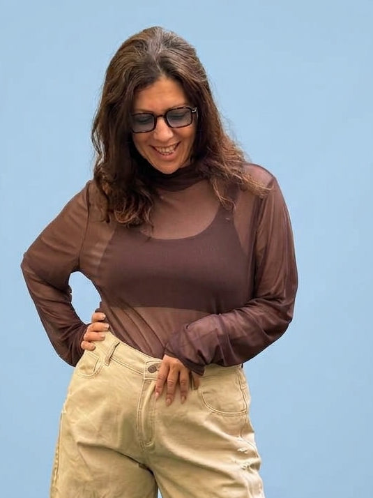 חולצת גולף אולהלה - חום
