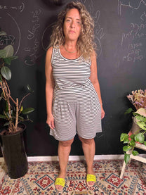 מכנסי החלומות - לבן פסים