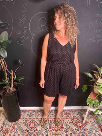 אוברול אמבוש- שחור מוזהב