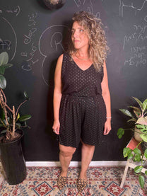 אוברול אמבוש- שחור מוזהב