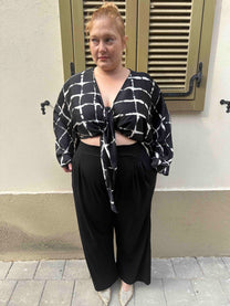 עליונית גם וגם - שחור לבן ריבועים