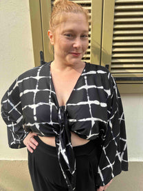 עליונית גם וגם - שחור לבן ריבועים