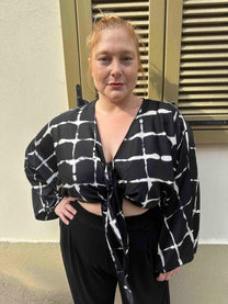 עליונית גם וגם - שחור לבן ריבועים