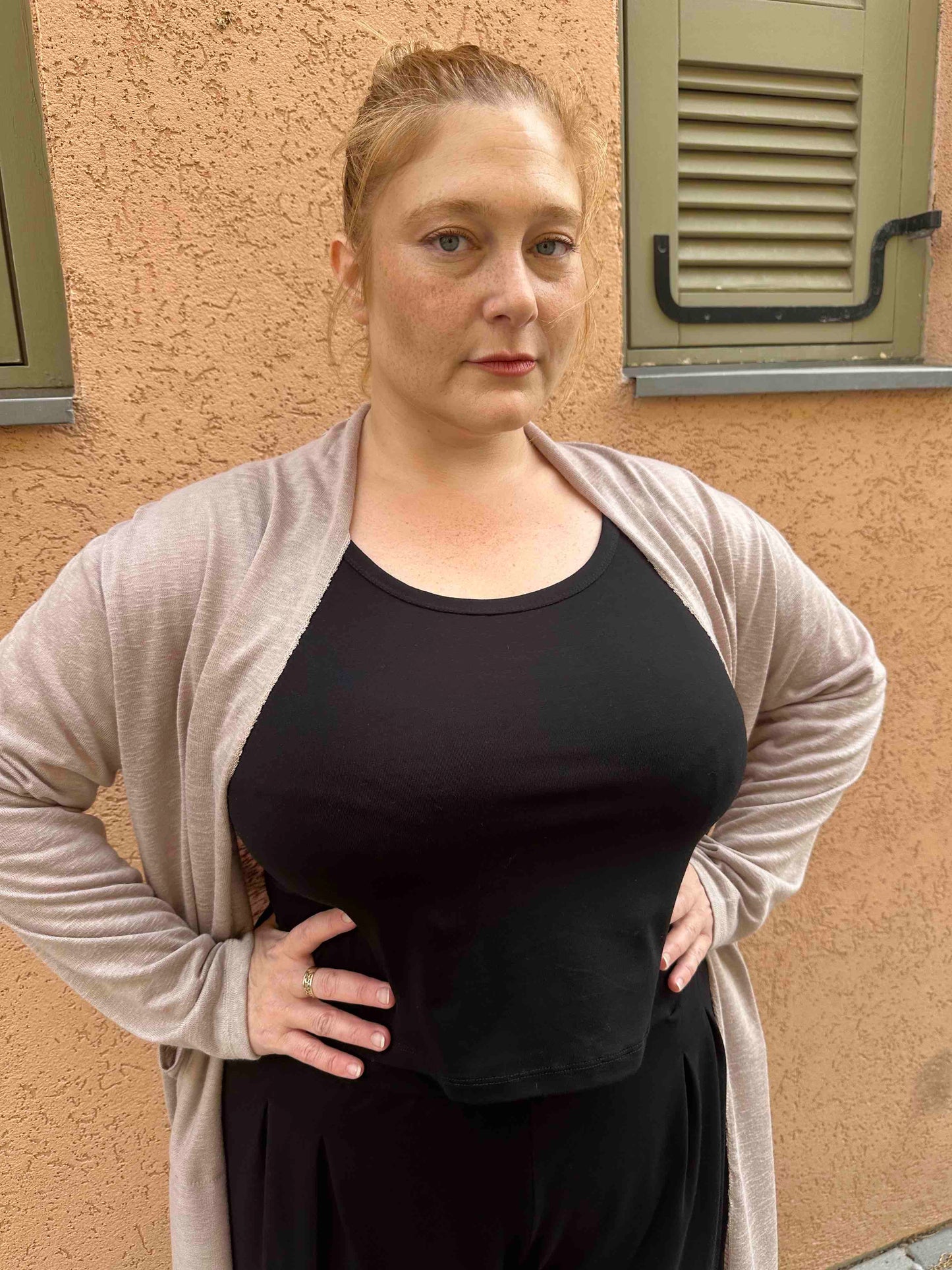 עליונית קימונו שמיכי -בג׳ סריג