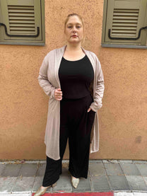 עליונית קימונו שמיכי -בג׳ סריג