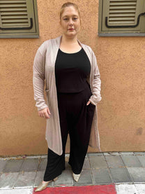 עליונית קימונו שמיכי -בג׳ סריג