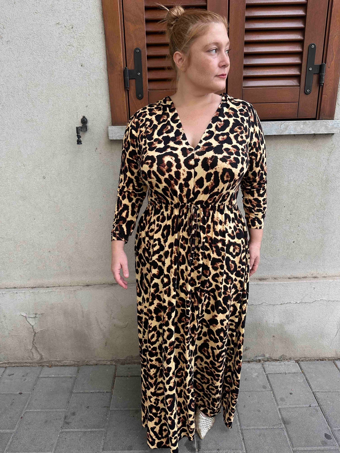 שמלת אני נינה ארוך - מנומר