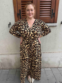 שמלת אני נינה ארוך - מנומר