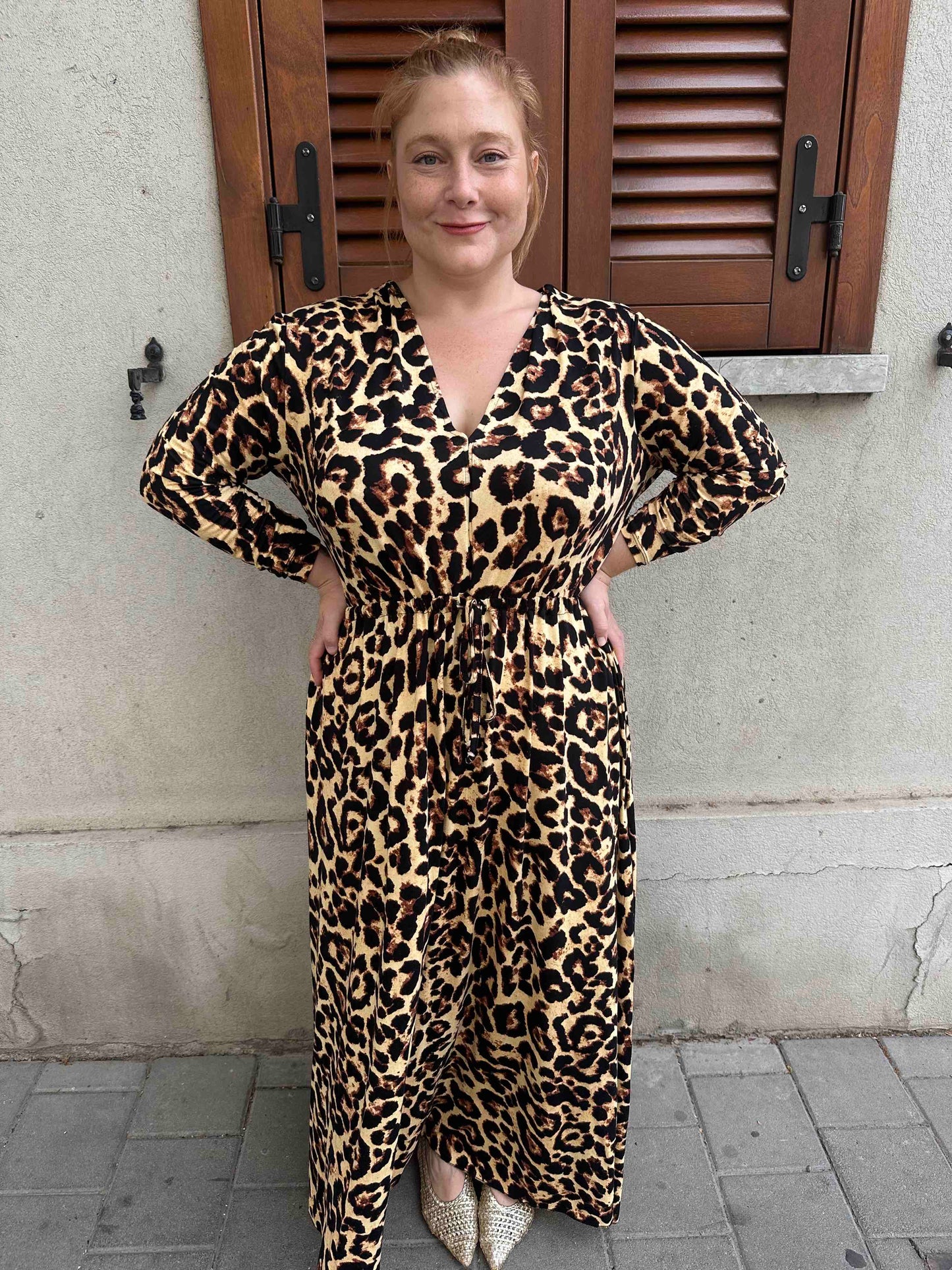 שמלת אני נינה ארוך - מנומר