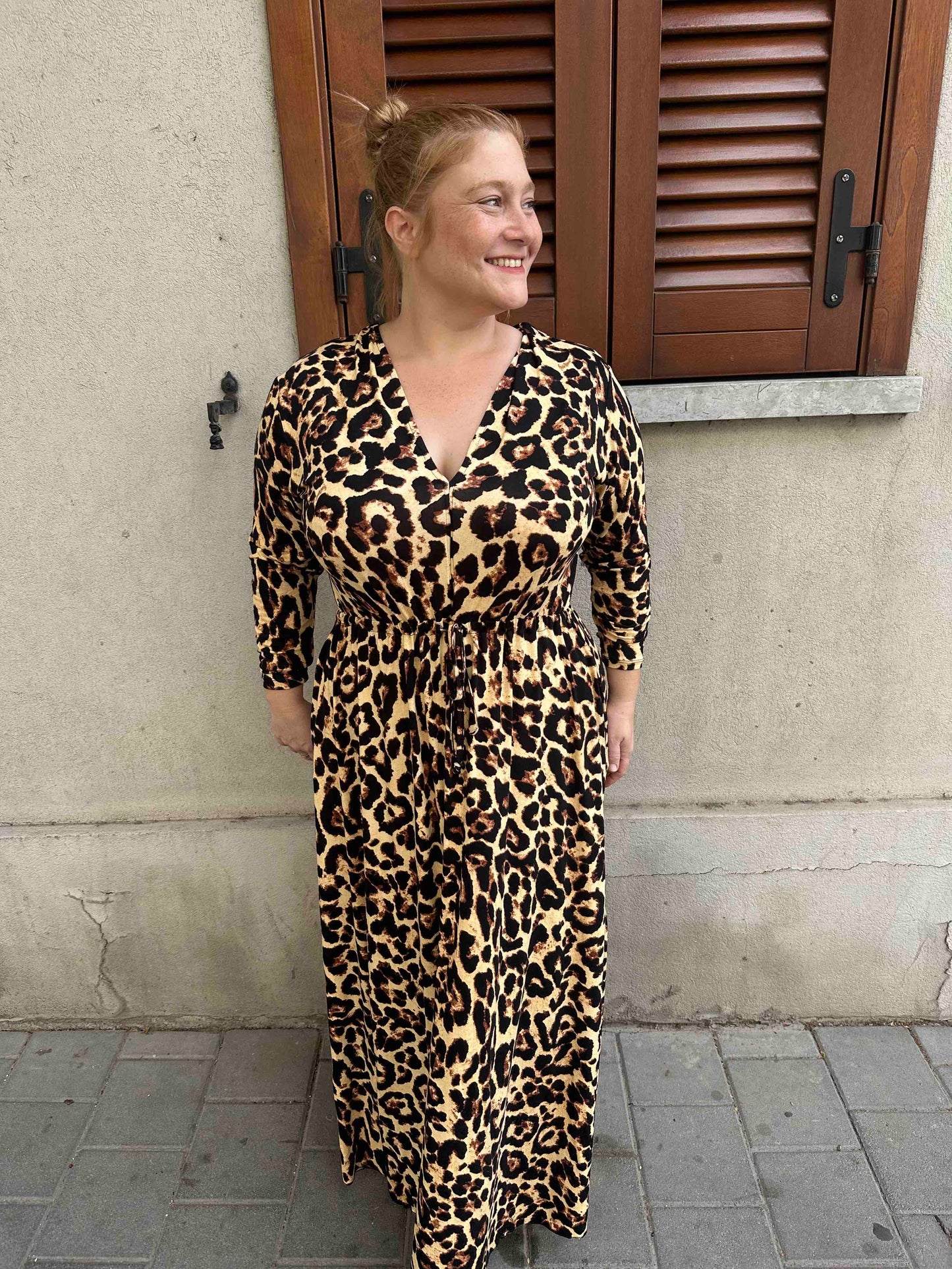 שמלת אני נינה ארוך - מנומר