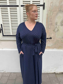 שמלת תכבסי לפעמים - כחול מוזהב