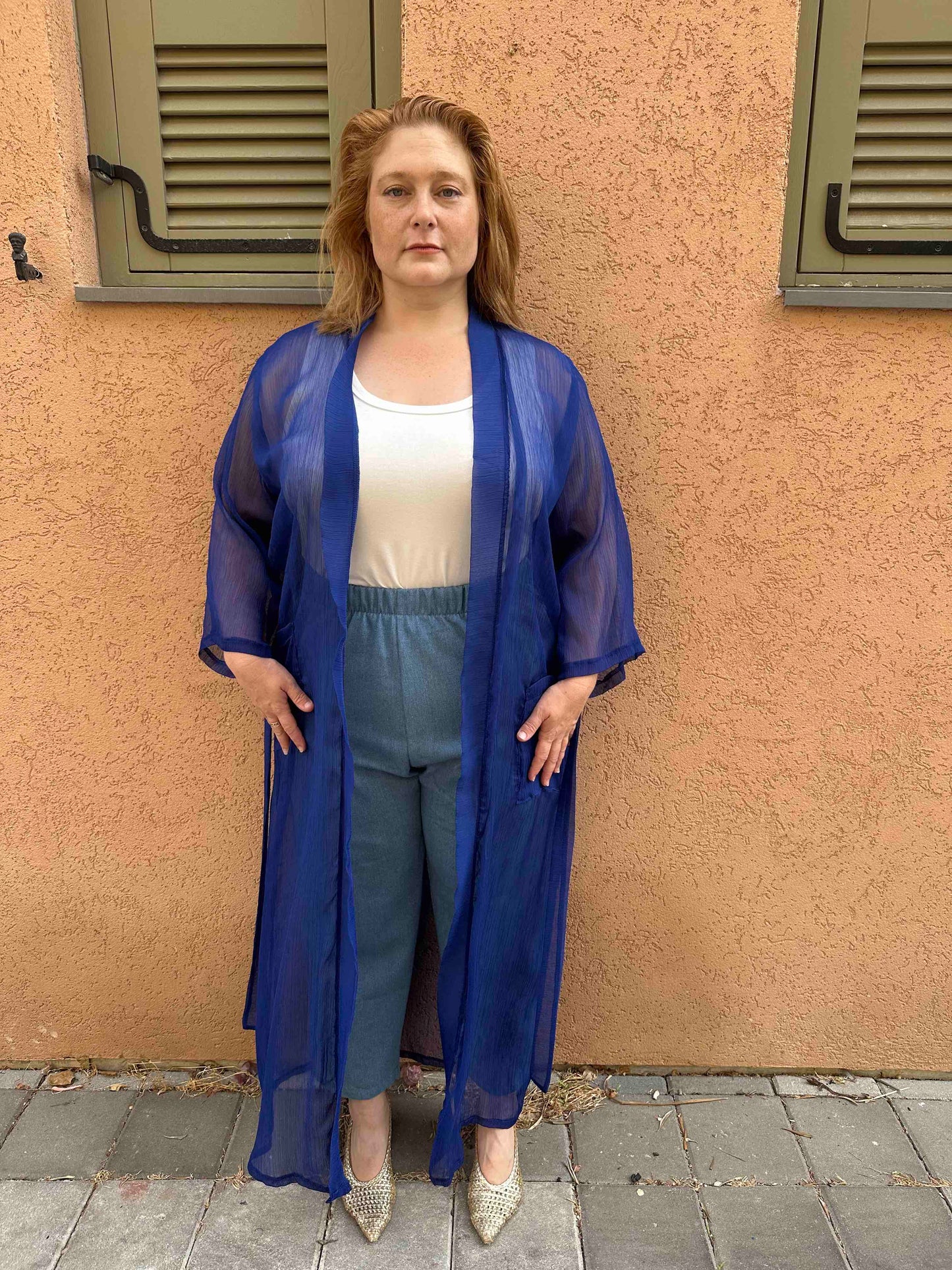 קימונו אבו אלי - כחול