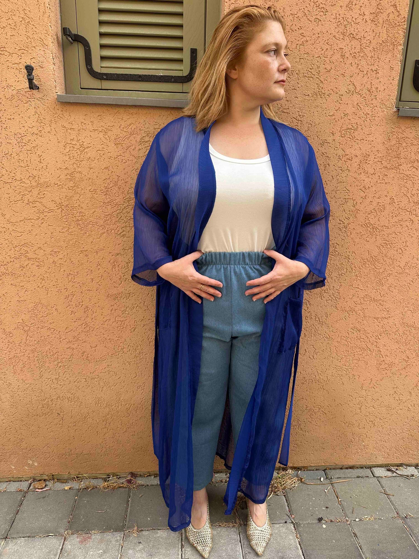 קימונו אבו אלי - כחול