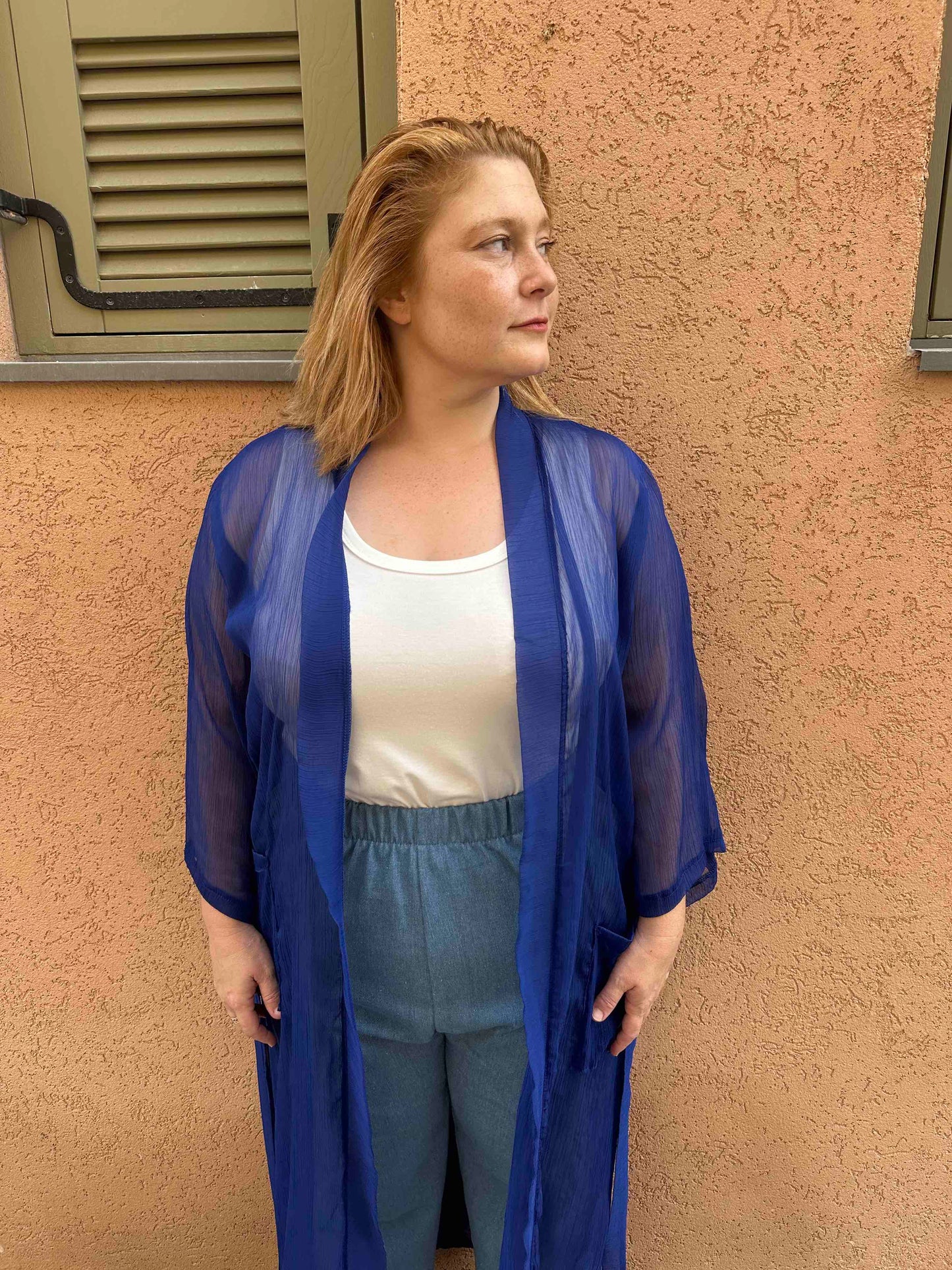 קימונו אבו אלי - כחול