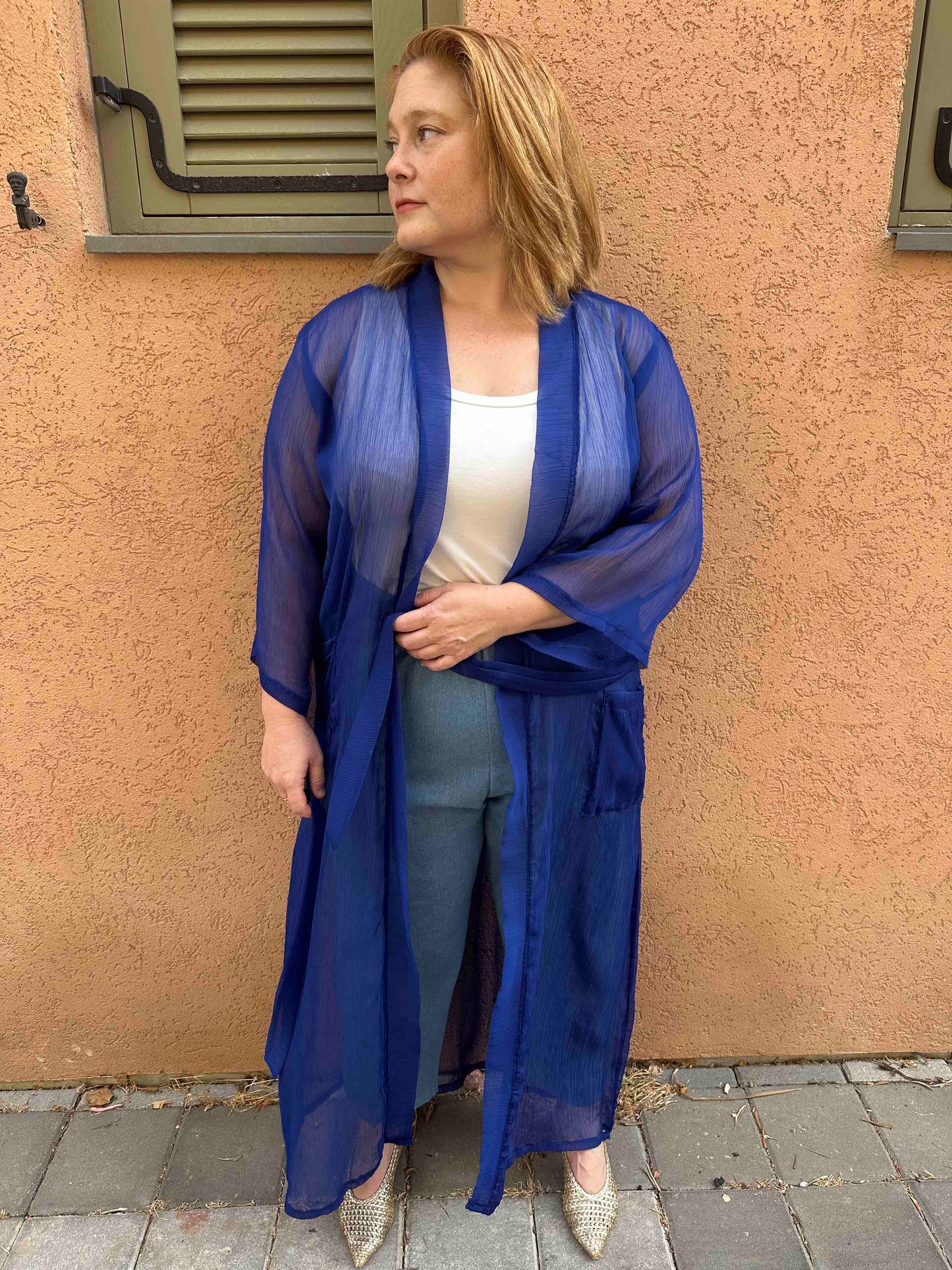 קימונו אבו אלי - כחול