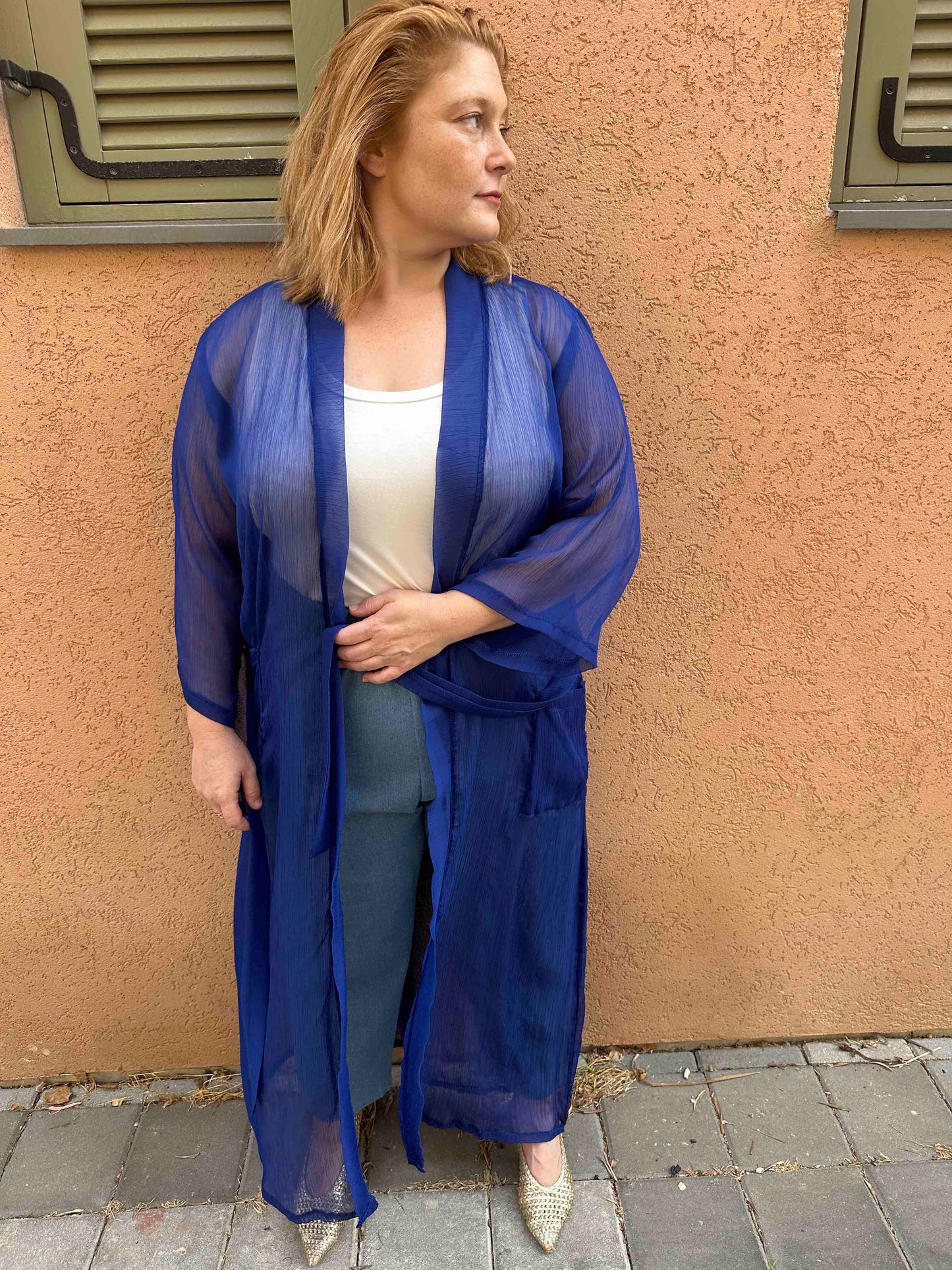 קימונו אבו אלי - כחול