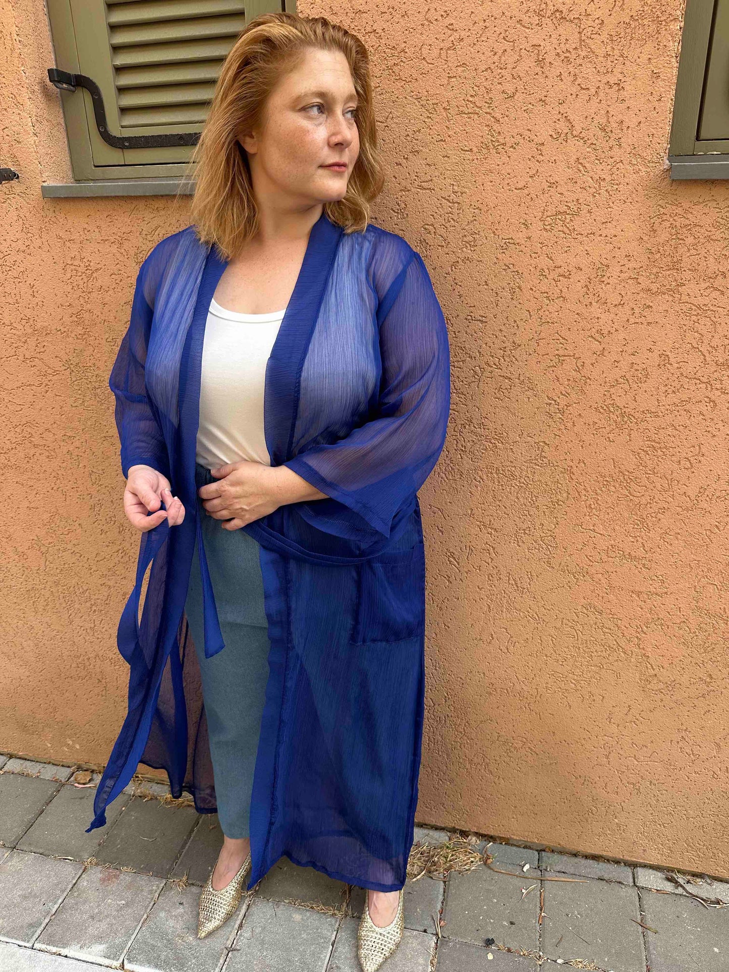 קימונו אבו אלי - כחול