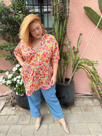 חולצת זה בול אני - פרחוני שיפון