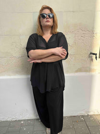 חולצת זה בול אני - שחור שיפון